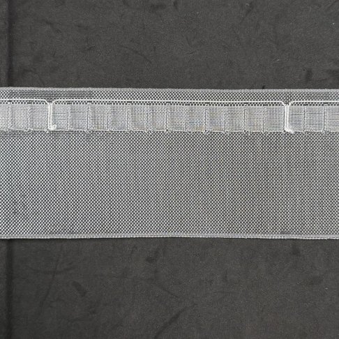 75mm Transparent Heading Tape, Single Pocket Row w/Marks 1